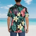 thumbnail image 6 of Disketp Hawaiian Shirts For Men,Green Tropical Leaves Print Mens Casual Short Sleeve Button Down Shirts Beach Shirt, 6 of 8