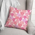 thumbnail image 3 of Creative Products Interconnected Heart Pattern 18 x 18 Spun Poly Pillow, 3 of 3