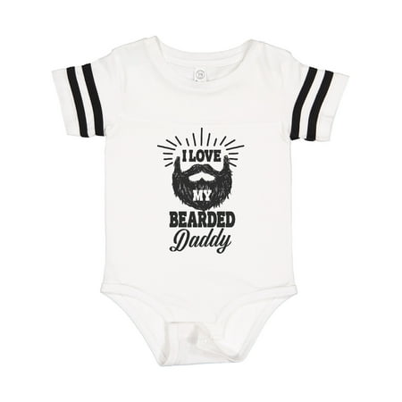 

Inktastic I Love My Bearded Daddy Gift Baby Boy or Baby Girl Bodysuit