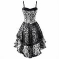 thumbnail image 1 of Kcodviy Robes pour Femmes Style Rétro Vêtements Gothiques pour Femmes Robe Couleur Unie Robe Sans Manches Vêtements Gothiques pour Femmes Coupe Évasée Décontractée Vêtements Punk Gothiques pour Hommes Robe de Princesse, 1 of 4