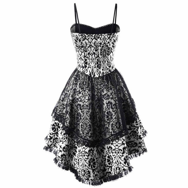 2025 Vêtements Gothiques Style Rétro pour Femmes Adolescente Fille Couleur Unie Manches Trompette Robes Gothiques pour Femmes Robe Grande Taille