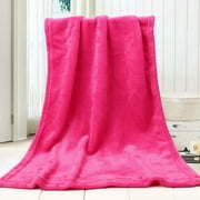 Zedker Fashion Solid color Coral Fleece Flannel Blankets Soft Throw Kids Blanket winter Warm Plush Blanket for Kids 45*65CM Warehouse Clearance
