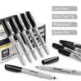 VEESA Permanent Marker, 60 Pack Ultra Fine Point Permanent Markers