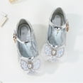 thumbnail image 2 of Girls Elsa Queen Heel Shoes Wedding Toddler Flower Glitter Dress Shoes (Little/Big Kid), 2 of 5
