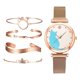 thumbnail image 5 of Elegante reloj de 34 mm para mujer con , conjunto de , banda de Oro rosa Hugo brazalete de reloj de acero inoxidable, 5 of 10