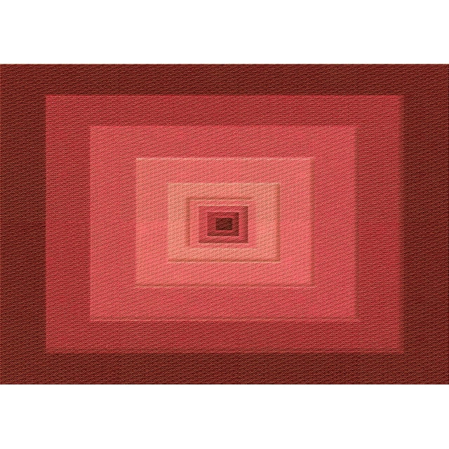 Ahgly Company Tapis d'Intérieur Rectangulaire Rouge Lavable en Machine, 5 Pieds x 7 Pieds