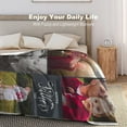 thumbnail image 4 of Custom Blanket with Photos Text, Personalized Picture Blankets, 10 Photos Collage, Customized Merry Christmas Throw Blanket for Family, Dad, Mom, Kids, Gifts for Birthday Christmas, 5 Sizes, 4 of 6