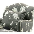 thumbnail image 2 of Benzara Fabric Wooden Chair With Floral Embroidery - Gray/Brown, 2 of 2