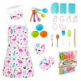 thumbnail image 1 of Kids Cooking Baking Set DIY Educational Dress Up Chef Costume, 1 of 1