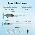 thumbnail image 5 of SPECSTAR Cordless Pool Vacuum with Telescopic & Extension Poles 9.12ft, 18.5 GPM Suction, 60-Min Run Time, Handheld Cleaner Rechargeable with Battery Indicator for Pools/Spas- Green, 5 of 9