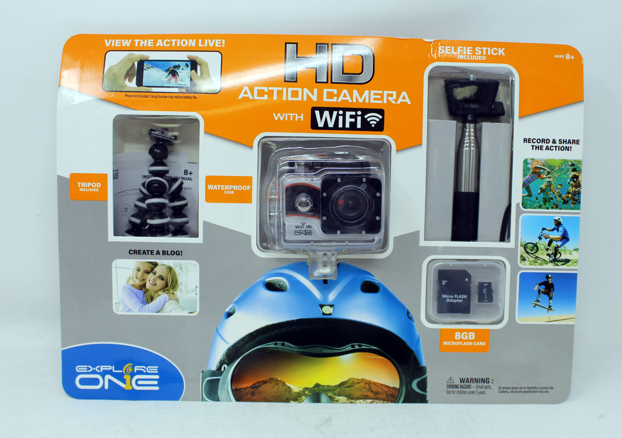 Explore One 1080P HD Action Camera W/Wifi