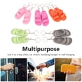 thumbnail image 3 of Mini Porte-Clés pour Pantoufles, 5 Paires Porte-Clés Compact à la Mode en Silicone pour Sacs, 3 of 7