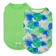 thumbnail image 1 of Camisas para perros KYEESE Hawaii con estampado de flamencos para verano, paquete de 2, 1 of 6