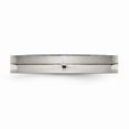 thumbnail image 3 of Stainless Steel 4mm Brushed & Polished Band Size: 7; for Adults and Teens; for Women and Men, 3 of 6