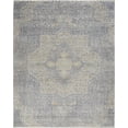 thumbnail image 2 of Nourison Silken Weave Floral Blue/Grey 10' x 13'4" Area Rug, (10x13), 2 of 8