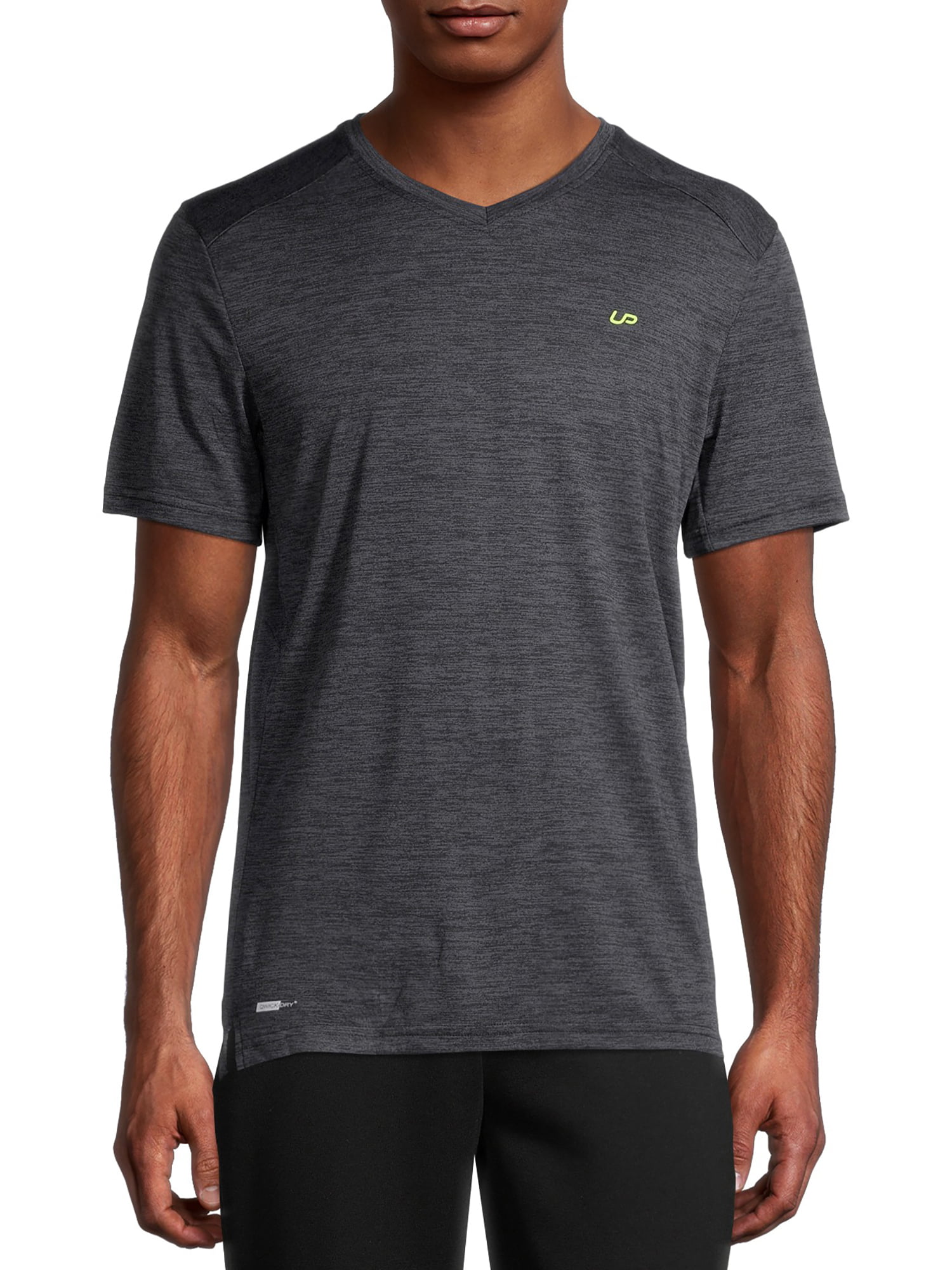 Unipro Men's Heather Wicking V-Neck T-Shirt, up to Size 2XL - Walmart.com