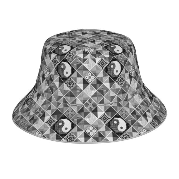 Balery Yin Yang With Black And White Sombreros para el sol para hombre y mujer, sombrero de pescador con UPF 50+