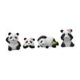 thumbnail image 3 of 4 figuras de panda de resina, adorno de jardín, figura de animal de dibujos animados para estantería, habitación de niños, oficina, bonsái, 3 of 9