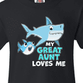 thumbnail image 4 of Inktastic My Great Aunt Loves Me with Cute Sharks Youth T-Shirt, 4 of 5
