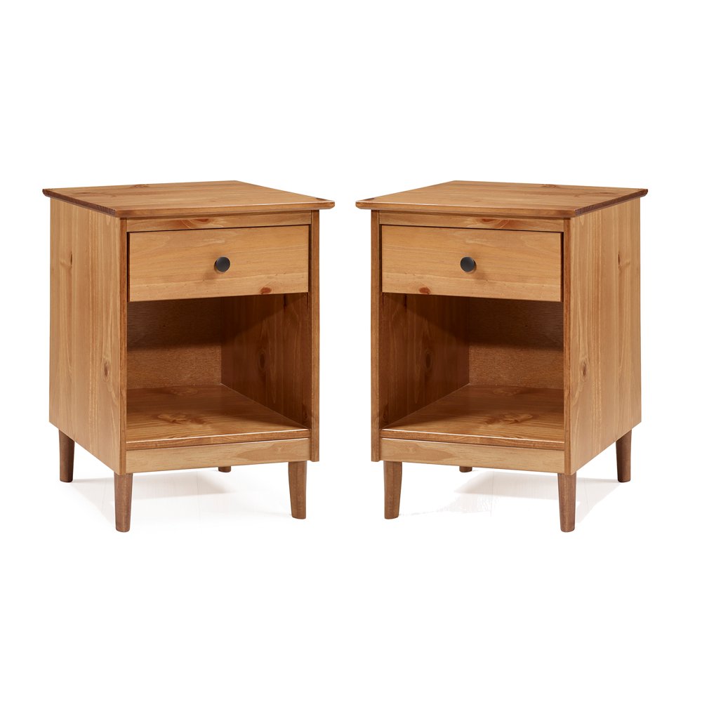 Wright MidCentury Caramel Nightstand by Bellamy Studios, Set of 2