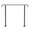 Black, variant on EZ-Install Front Porch Handrail for 1 to 3 Steps, Universal Fit on Any Stair Material, Durable Wrought Iron Design in Classic Black