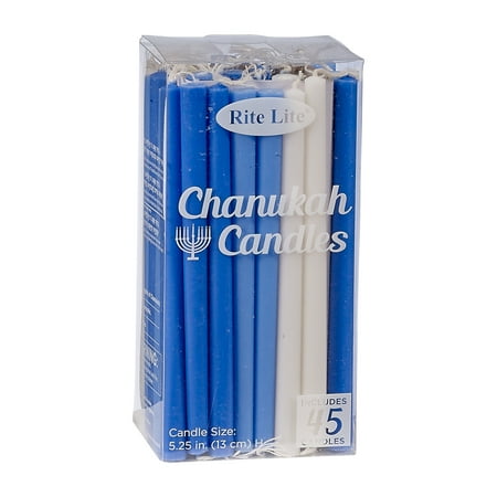 Rite Lite C-10-BWN2-6 Deluxe Chanukah Candles  Blue & White