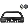 thumbnail image 4 of Black Horse Bull Bar Skid Plate Black Come with Pair of 5.3" Dia. LED Flood Lights With Black Trim Rings Compatible with 2006-2018 Toyota RAV4-BB093903A-SP-PLFB, 4 of 14