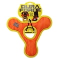 thumbnail image 4 of DuraForce TriangleRing Tiger Orange-Yellow, 2-Pack, Durable Woven Mesh Fiber Squeaky Dog Toy, 4 of 10