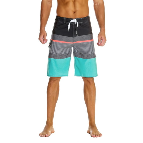 Nonwe Men's Sportwear Quick Dry Board Shorts with Lining Gray 34