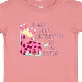 thumbnail image 4 of Inktastic I Have Been Promoted to Big Sister Pink Girls Baby T-Shirt, 4 of 5