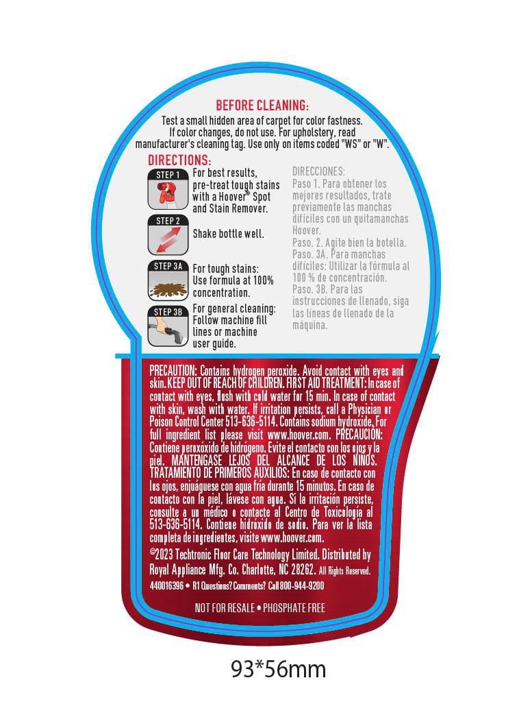 Hoover Oxy Formula de Nettoyage Portable Parfum d’air frais