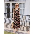 thumbnail image 2 of Ekouaer Nightgowns for Women Sleeveless Sleepshirt Long Print House Dress Tank Nightshirt Maxi Casual Dress with Pockets, 2 of 6