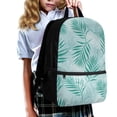 thumbnail image 3 of KUIFORTI Backpack Kids School Bags Casual Lightweight Daypack with Adjustable Straps Zippered Rucksack Elementary School Students Book Organizer, Tropical Palm Leaves, 3 of 6