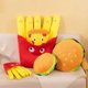 thumbnail image 2 of French Fries Hamburger Plush Toy Cute Pizza Foodie Snack Throw Kawaii Christmas Gift Pillow Kids Stuffed Toys Room Decoration, 2 of 5
