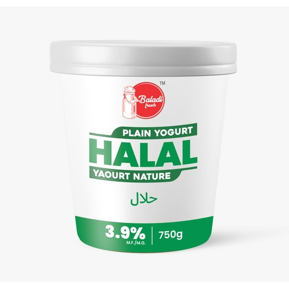 Baladi Fresh Yogurt Plain 3.9% Baladi Fresh Halal Yogurt Plain 3.9%