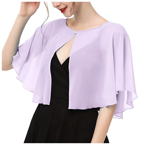 TELOLY Soft Chiffon Scarves Shawls Wraps for Dresses Women Accessories Scarf for Women Purple Shawl