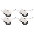 thumbnail image 2 of Leva de polea de puerta corredera, 4 piezas Polea de puerta corredera Hardware de puerta Polea de puerta corredera impulsada por rendimiento, 2 of 8