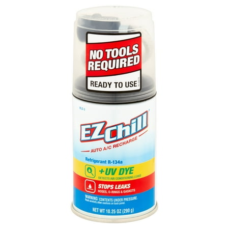 EZ Chill R-134a Refrigerant With Leak Sealer and UV Dye, 10.25