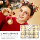 thumbnail image 4 of Adornos de bolas navideñas 12X Adornos de bolas navideñas irregulares Juego de bolas irregulares de lujo en caja de presentación para árbol de Navidad, 4 of 5