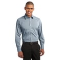 thumbnail image 1 of Camisa de popelina elástica con rayas finas PA XS Azul claro de luna/ Blanco Autoridad Portuaria S647, 1 of 1