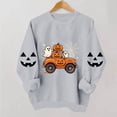 thumbnail image 6 of Uootdi Halloween Sweatshirts for Women Crew Neck Halloween Theme Graphic Womens Sweatshirt Relaxed Fit Holiday Party Womens Tops Gift, 6 of 8