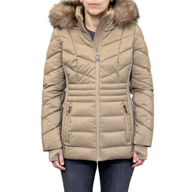 London Fog Women's Faux Fur Puffer Jacket - Samsclub.com