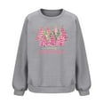 thumbnail image 6 of Womens Christmas Sweatshirts Loose Waffle Crewneck Long Sleeve Shirts Christmas Tree Printed Sweaters Casual Fashion Xmas Holiday Party Pullover Tops, 6 of 6