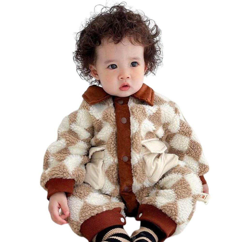 Tohuu Jumpsuit Cute Warm Winter Jumpsuit with Doublebreasted Design