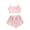 Light Pink, variant on Women's Halloween Camisole Pajama Set Comfortable Sleepwear Loungewear Soft Breathable Nightwear Cozy Two-Piece Outfit