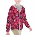 thumbnail image 2 of Cauagu Orchids Flowers Print Sun Protection Jacket for Teen,Full-Zipper Long Sleeve Sun Shirts with Pockets UV Hoodie Shirts Outdoor Athletic Jacket-XX-Large, 2 of 7