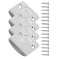 thumbnail image 1 of Phenofice 4Sets Silver Door Strike Plate Metal Reinforcement Plate for Front Door Lock Installation, 1 of 6