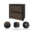 thumbnail image 3 of Bestar Connexion 2 Drawer Lateral File Cabinet in Antigua and Black, 3 of 3