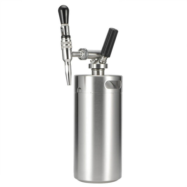 Stainless Steel Cold Brew Coffee Maker with Keg, Enjoy Frothy Iced Coffee