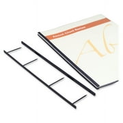GBC 9741630P 200 Sheet Capacity VeloBind Reclosable Spines - Black (25/Pack)